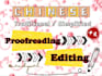 proofread and copy edit your chinese docoment