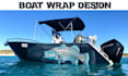 create high level boat wrap design in 24 hours