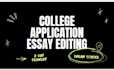 edit your college application essay or personal statement