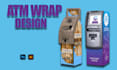 do creative vending machine wrap and atm machine designs