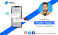 integrate automation live chat with tidio chatbot on website