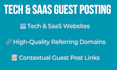do tech and saas guest posting on real websites with high DR