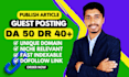 publish guest post on a high da site with dofollow backlinks