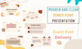 design pitch deck and modern powerpoint presentations
