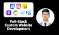 do custom website development as full stack developer