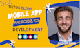 develop android, and IOS tiktok clone app with web admin panel