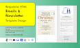 design an editable HTML email template, responsive mailchimp and klaviyo emails