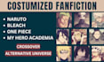 write anime fanfiction for you