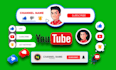 make awesome youtube subscribe animation, like bell button