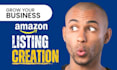 do amazon product listing creation and listing optimization