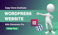 design or copy clone website into wordpress webiste