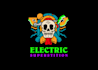 create modern trippy psychedelic logo design