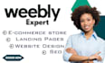 setup and design your ecommerce weebly ecwid website store