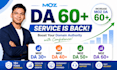 increase moz domain authority upto moz da 40, 50 and 60 plus