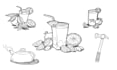 draw handmade illustrations and icons in my style