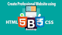 be your frontend developer using html, css, js and bootstrap