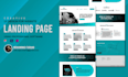 design modern professional UI UX landing page figma