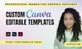 create a canva easy to edit email template for mailchimp USA seller