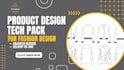 create a complete package of tech pack and flat sketch