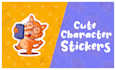 create cute character stickers