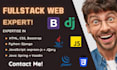 do custom full stack web app and website development