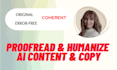 proofread and edit ai generated content