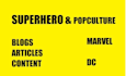 write a pop culture superhero blog article