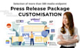 offer press release customization to any media