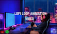 create 10 anime, gif, lofi animation loop, lofi loop animation