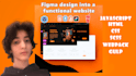convert figma to responsive HTML5, css3, javascript, no frameworks