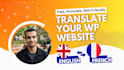 translate wordpress website from english to french