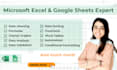 be your microsoft excel and google sheets expert