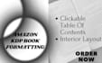 format your book for amazon KDP, kindle and paperback