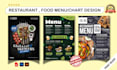 design modern restaurant menu, food menu, digital menu board