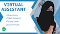 do virtual assistant, data entry, web searching, data input, data extraction