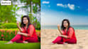 do image background removing, editing and changing using photoshop