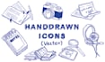design unique handdrawn vector icons and illustrations