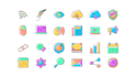 design unique minimal and consistent custom icon set