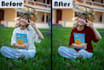 do color correction, color change, pattern change etc