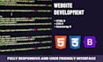 make a responsive website using HTML5, css3 and bootstrap 5