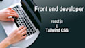 do front end web development with react and tailwind