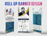 do roll up banner, retractable, billboard design