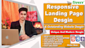 design an modern outstanding responsive landing page using a HTML CSS