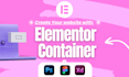 create or convert websites with elementor container, flexbox