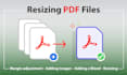 resize and fix the PDF files, and add the bleed
