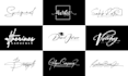 design signature, handwritten, photography, watermark logo