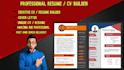 build and design resume, yours CV maker, resume maker, CV builder