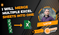 merge multiple excel sheets into one sheet