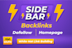 do 60 permanent da50 plus sidebar blogroll backlinks