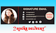 make clickable HTML email signature for outlook, gmail, etc